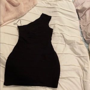 Black one shoulder EXPRESS dress